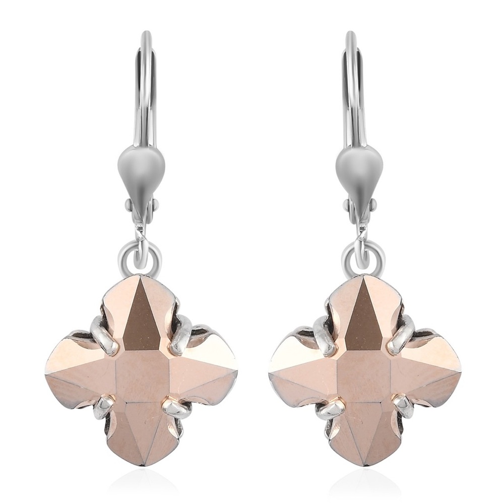 SWAROVSKI Rose Gold Crystal Earrings